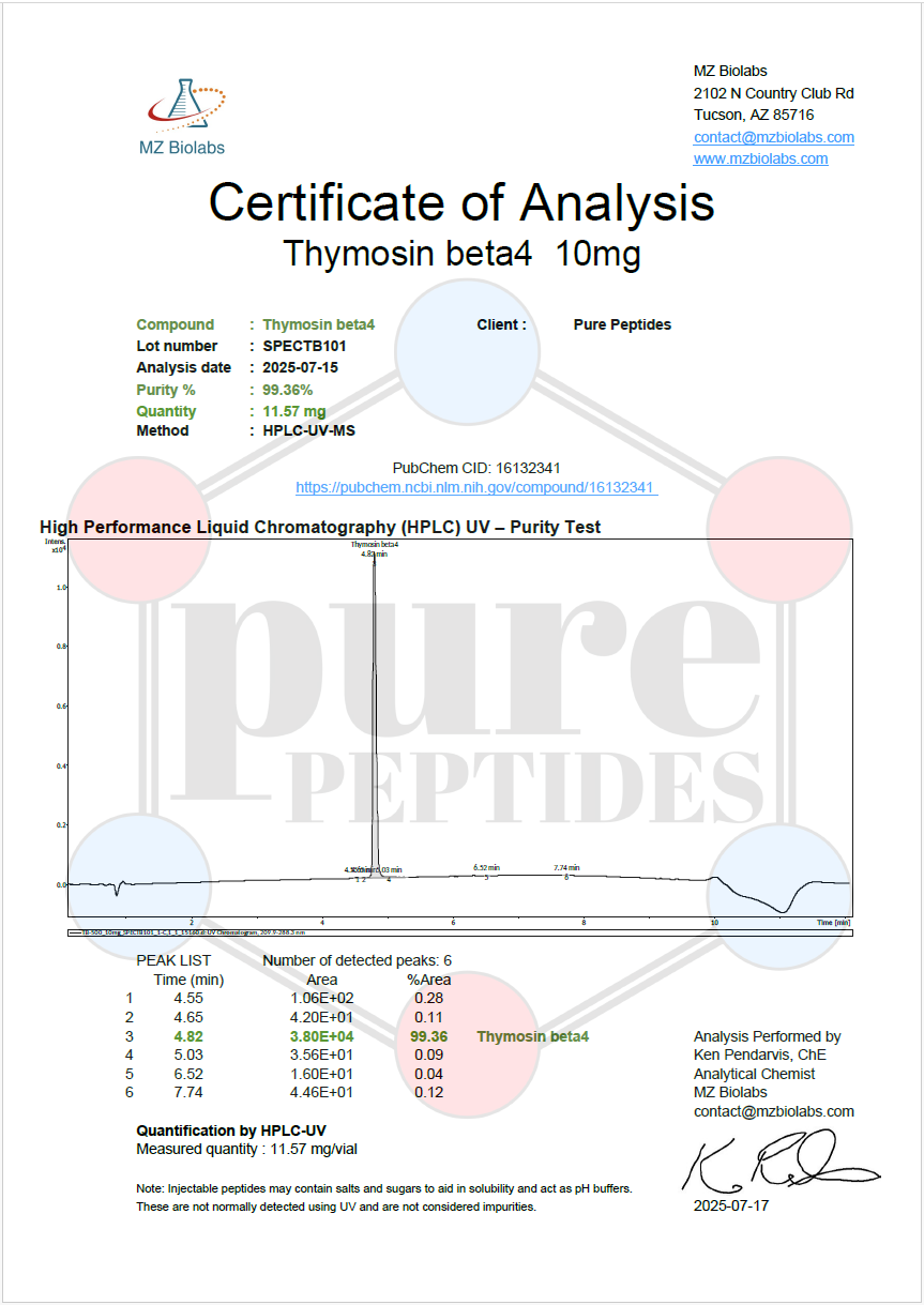 Thymosin Beta 4 10MG - Image 2
